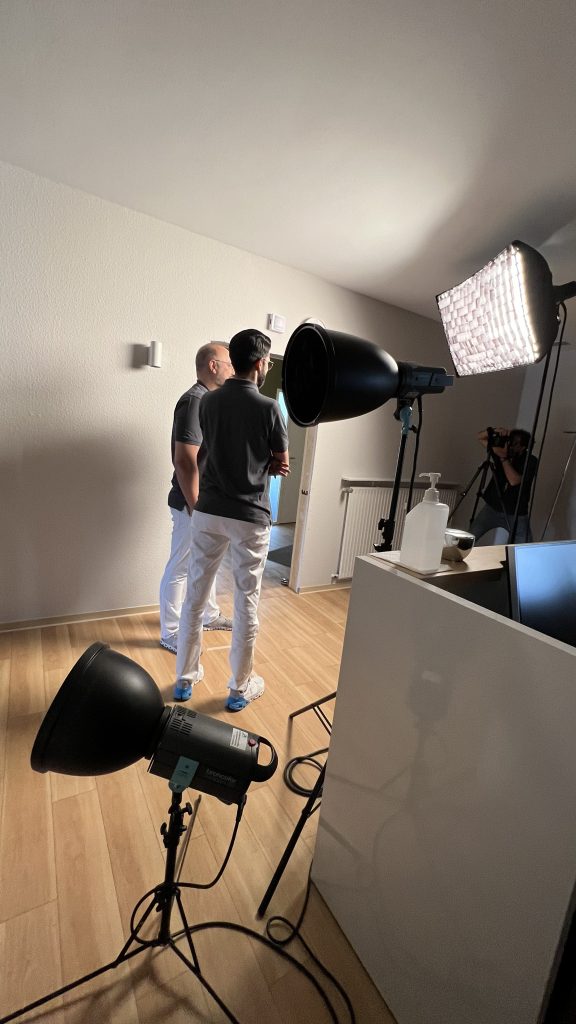 Making of: Mitarbeiterfotos on location für CARDIO CONCEPT